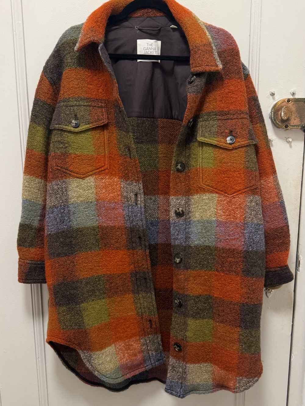 Aritzia The Ganna Jacket - Long Shirt Plaid Jacket